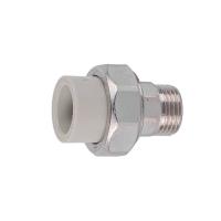 Муфта разъемная ППР с нар. рез. серый 25x3/4