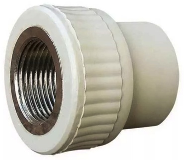 Адаптер ППР с вн.рез. серый 20x1/2