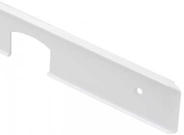  Планка для столешницы угловая универсальная 38мм, белая, алюминий