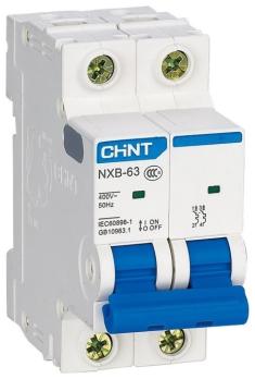 Автоматический выключатель CHINT NXB-63S, 2P 16A C 4,5kA 296788